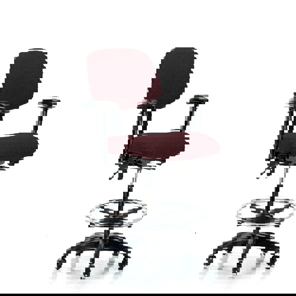 Task Chair: Olefin, Burgundy